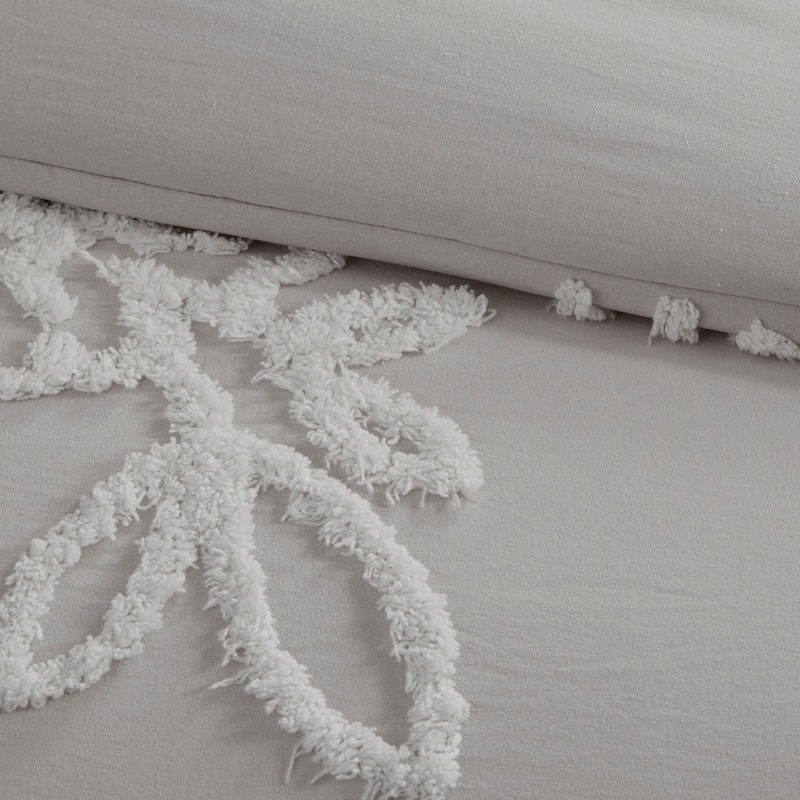 Madison Park Pansy Tufted Cotton Chenille Floral Comforter Set
