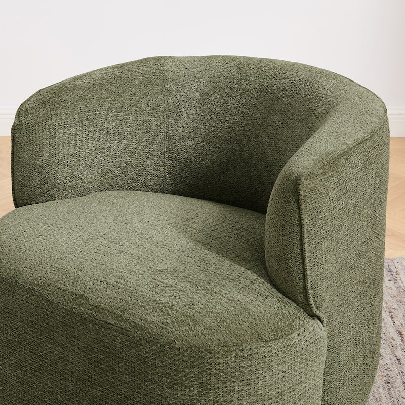 Art Leon Swivel Accent Barrel Chairs