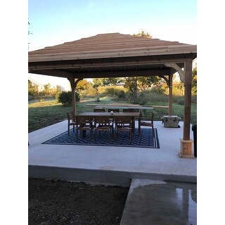 Wilson Outdoor Wood Expandable Rectangle Dining Set by Christopher Knight Home