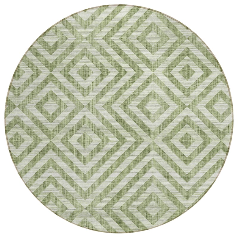 HomeRoots Geometric Transitional Rectangle Outdoor Rug