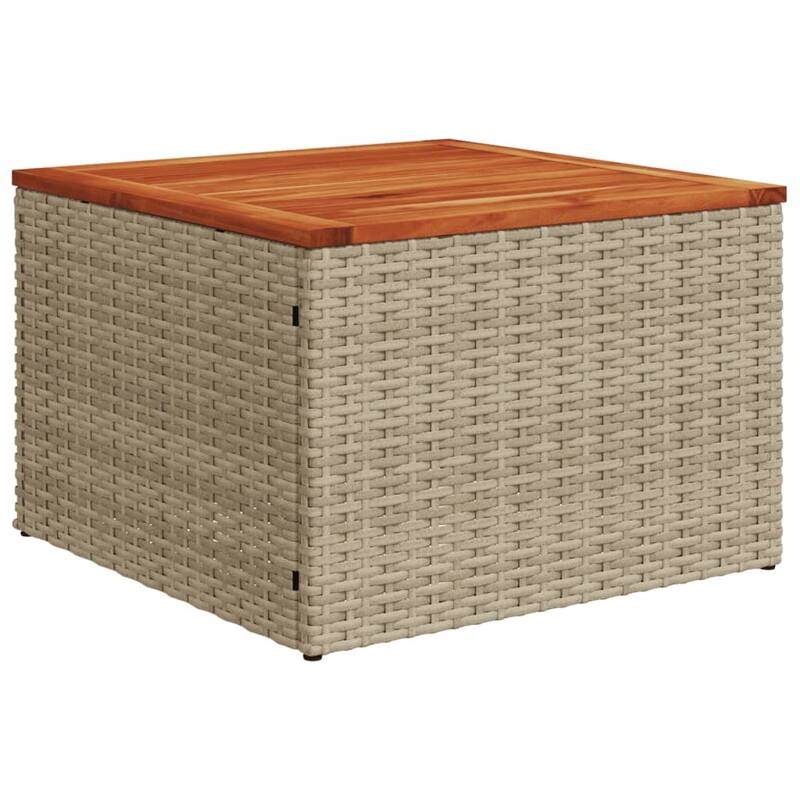 vidaXL Patio Sofa Set with Cushions Outdoor Conversation Furniture Poly Rattan - 24.4 x 33.5 x 27.2 in