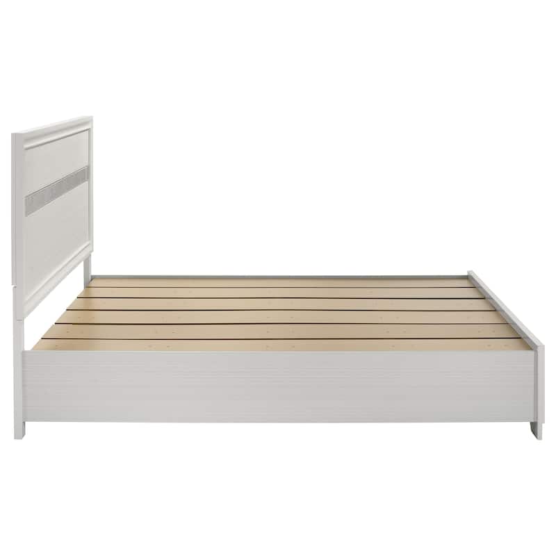 Miranda Contemporary Wood Storage Panel Bed
