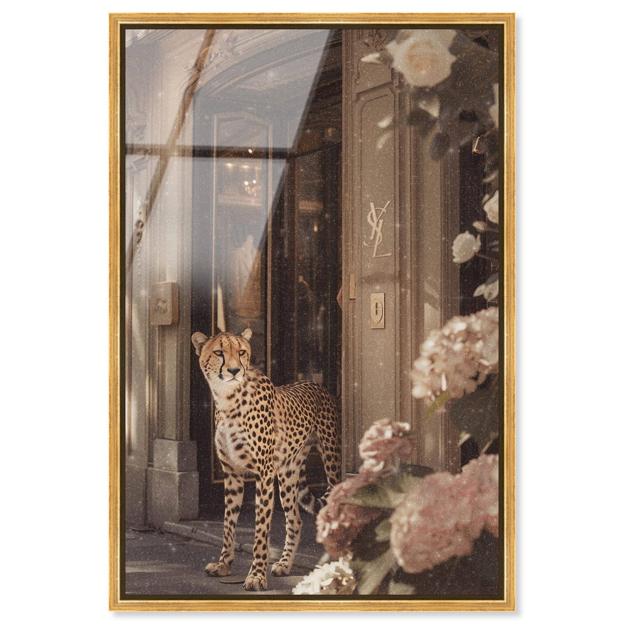 Cheetah Store Fashion Framed Acrylic Wall Art by Art Remedy