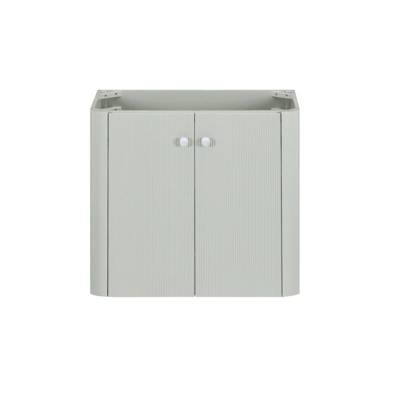 Haley Bathroom Vanity Only in Soft Sage with Dual Mount Option