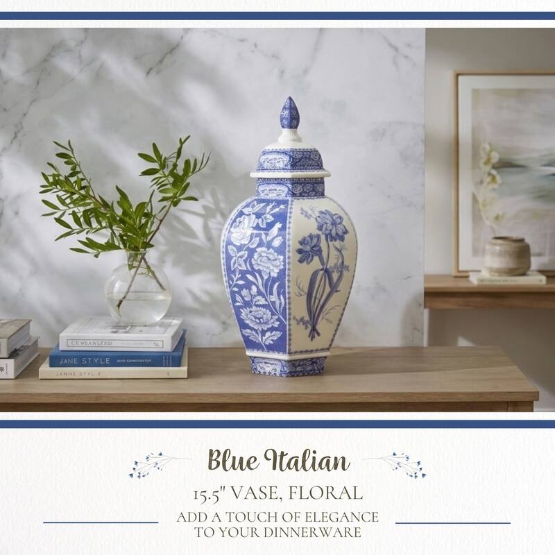 Spode Blue Italian Vase