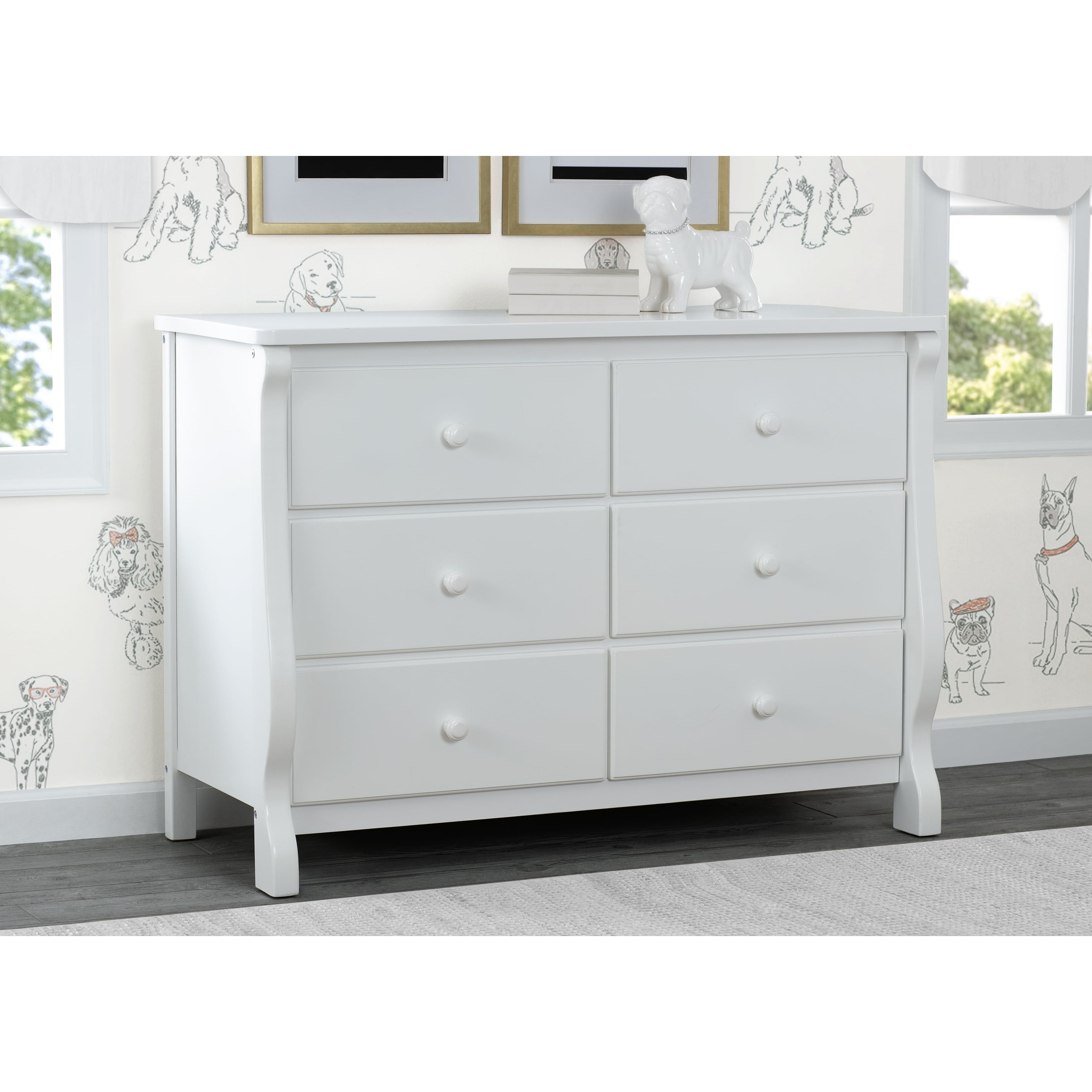 greenguard gold certified dresser Horizon 6 Drawer Dresser (Driftwood) GREENGUARD Gold Certified Dresser for Nur
