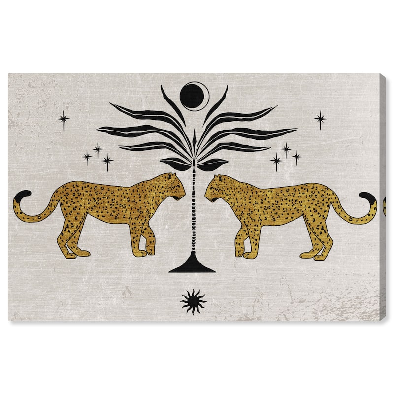Wynwood Studio Canvas Animals Reflected Feline Brown and Modern & Contemporary Wall Art Canvas Print