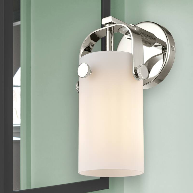 Innovations Lighting Pilaster II Cylinder - 1 Light 7" Wall-Mounted Sconce
