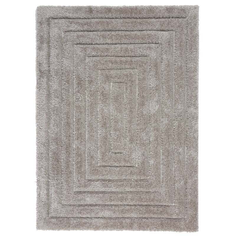Calvin Klein Esker Modern Plush Shag Hi Low Area Rug