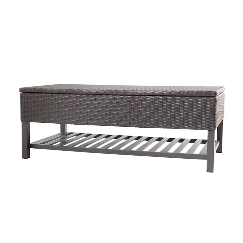 Rattan Storage Bench