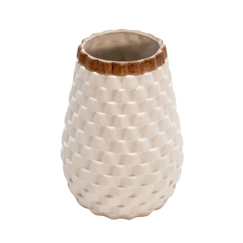 Sagebrook Home Modern Textured Ceramic Vase