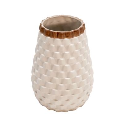 Sagebrook Home Modern Textured Ceramic Vase