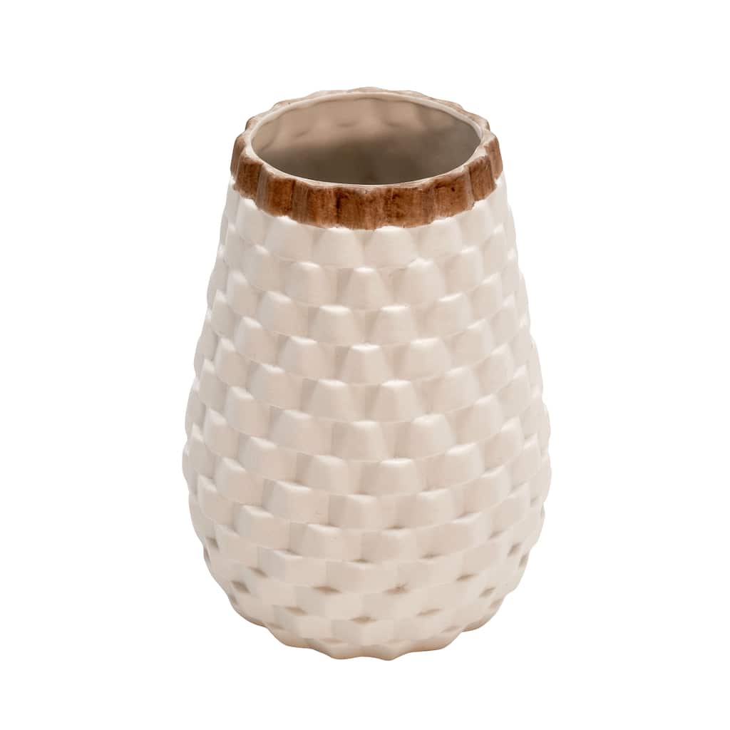 Sagebrook Home Modern Textured Ceramic Vase