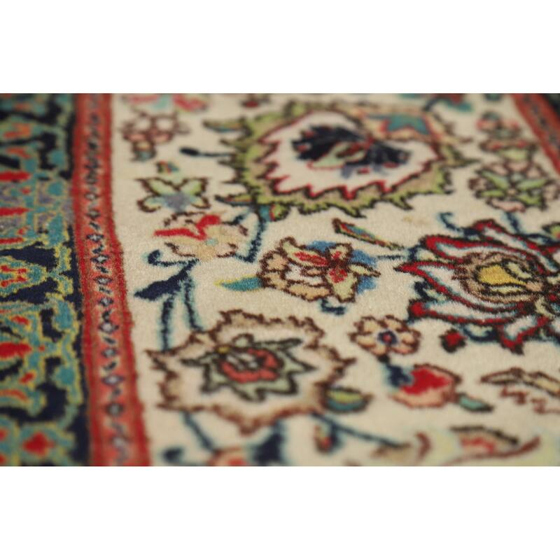 Hand Knotted Oriental 100% Wool Carpet Traditional Floral Red Tabriz Area Rug - 11' 3'' X 8' 1''