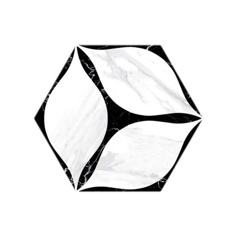 The Tile Life Capricho 8x9 Black Porcelain Floor & Wall Tile