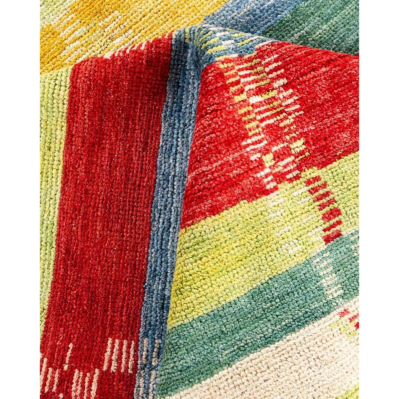 Contemporary Overdyed Wool Hand Knotted Area Rug - 8' 2" x 10' 1"