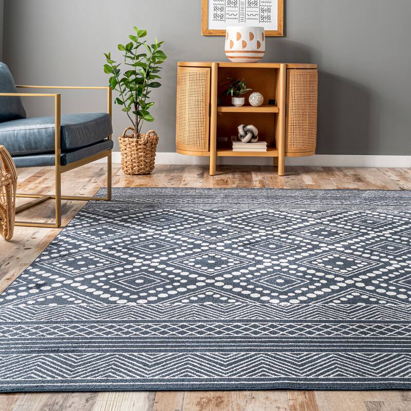 Nuloom Phyllis SpinClean Machine Washable Diamond Trellis Area Rug