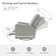 Arlette Contemporary Floral Manual Swivel Recliner with Tufted Back