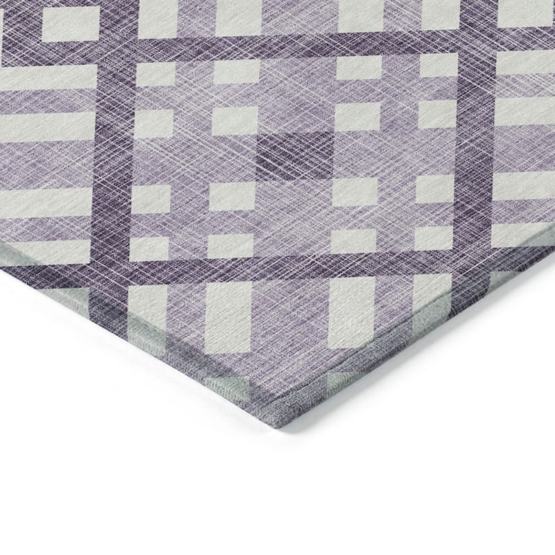 HomeRoots Geometric Transitional Rectangle Outdoor Rug