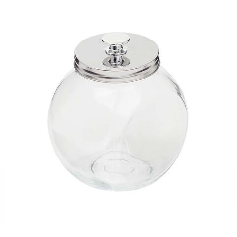 Medium 57.48 oz. Round Glass Candy Storage Jar, Clear