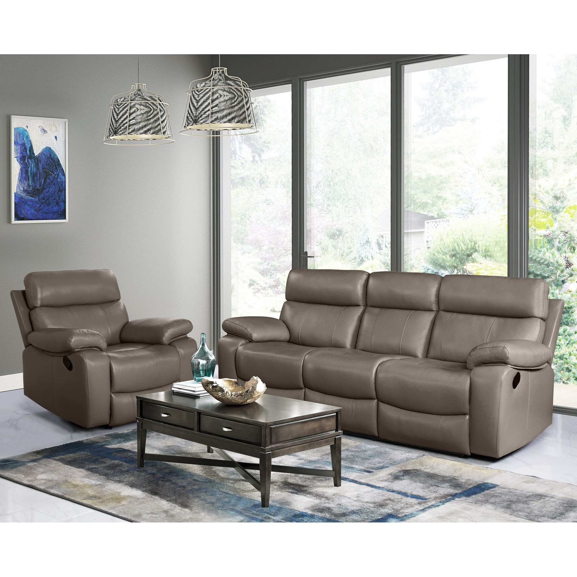 Abbyson recliner store sofa