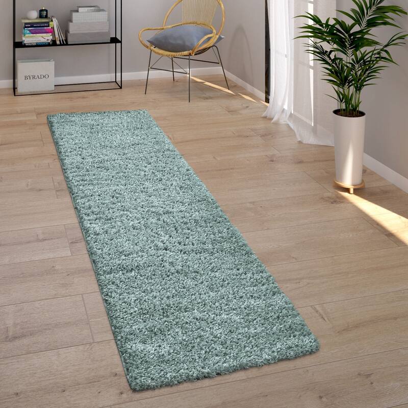 Plain Shag Rug For Living Room or Bedroom in pastell colors