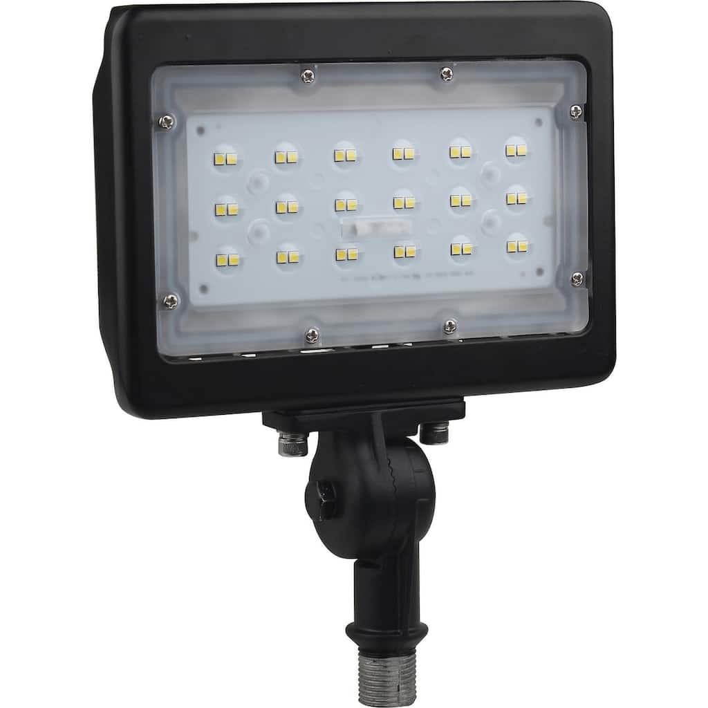 LED Medium Flood Light 30W 5000K Bronze Finish 100V-277V Dimmable - N/A