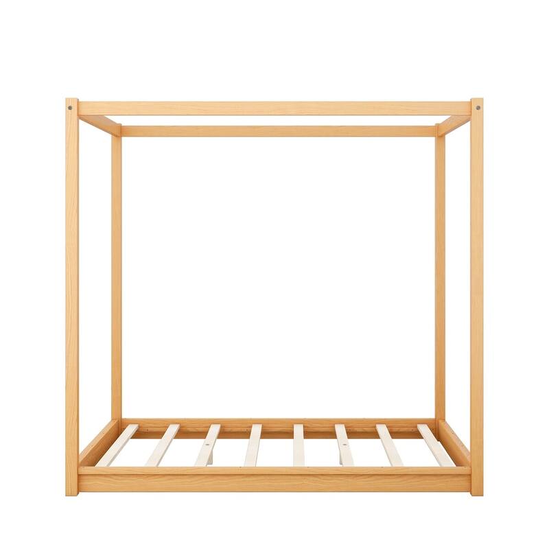 Merax Canopy Platform Bed with Support Legs