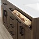 preview thumbnail 11 of 15, OVE Decors Bailey 60 in. Double sink Bathroom Vanity in Almond Latte with Power Bar