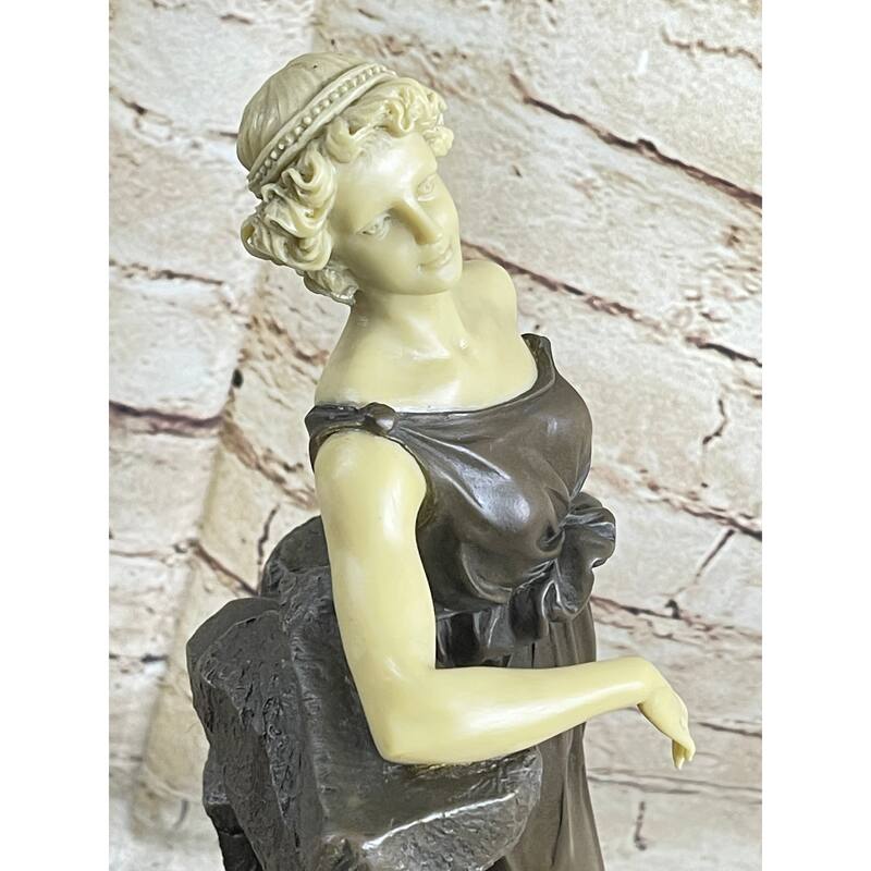 Bronze Sculpture Signed Preiss Faux Figurine And Pure Statue Figurine Figure