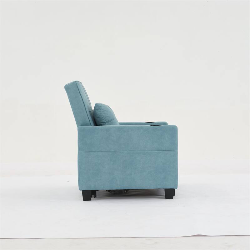 3-in-1 Pull Out Convertible Sleeper Chair w/ USB Ports,Wear Resistant