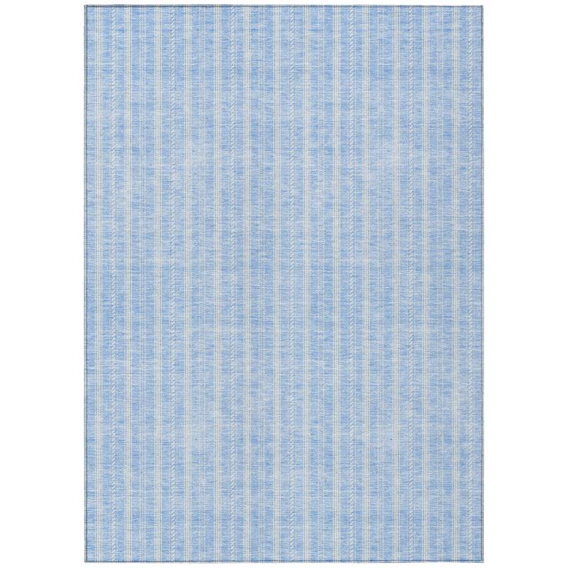 Machine Washable Indoor/ Outdoor Chantille Stripe Twist Rug