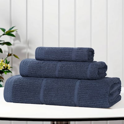 Superior Milo Smart Twist Viscose Cotton Blend 3 Piece Towel Set