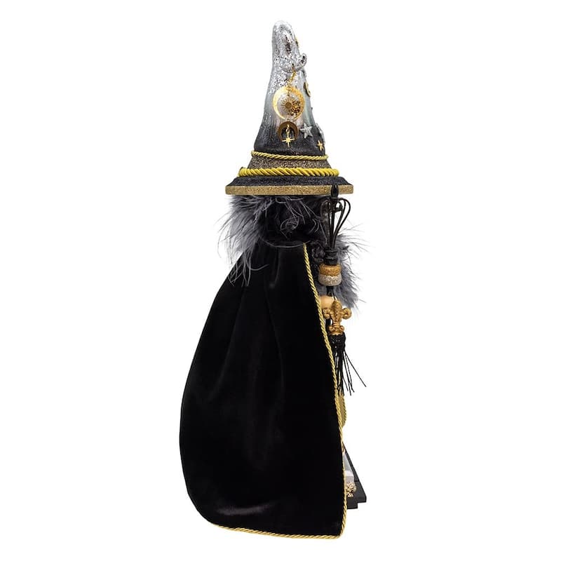 Kurt Adler 18-Inch Hollywood Nutcrackers Black and Gold Wizard Nutcracker
