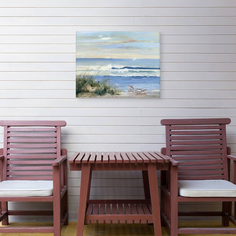 Beachcombers by Sally Swatland Canvas Art Print