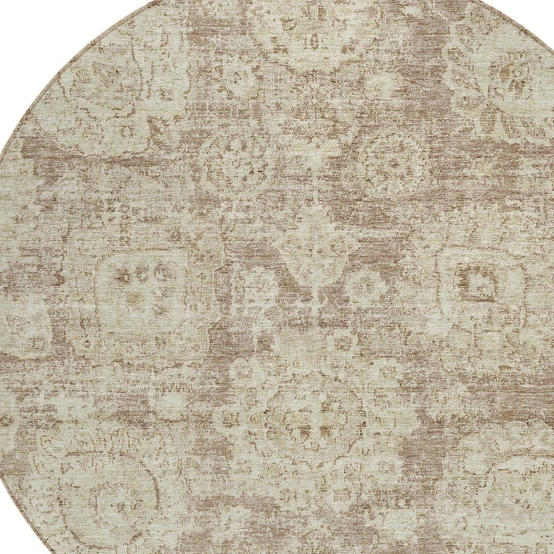 HomeRoots Floral Transitional Rectangle Outdoor Rug