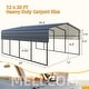 preview thumbnail 71 of 81, Heavy-Duty Metal Carport with Upgraded Galvanized Steel Roof – Ideal Shelter for Cars, Boats, and Tractors