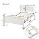 preview thumbnail 3 of 76, Classic Wood Platform Bed with Headboard and Footboard, Solid Wood Bed Frame, Easy to Assemble, No Box Spring Needed