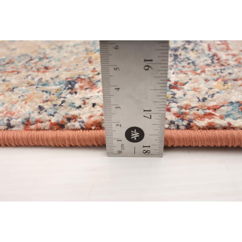 ECARPETGALLERY Machine Woven Bolivia Bijar Multi Color Rug - 2'2 x 8'0