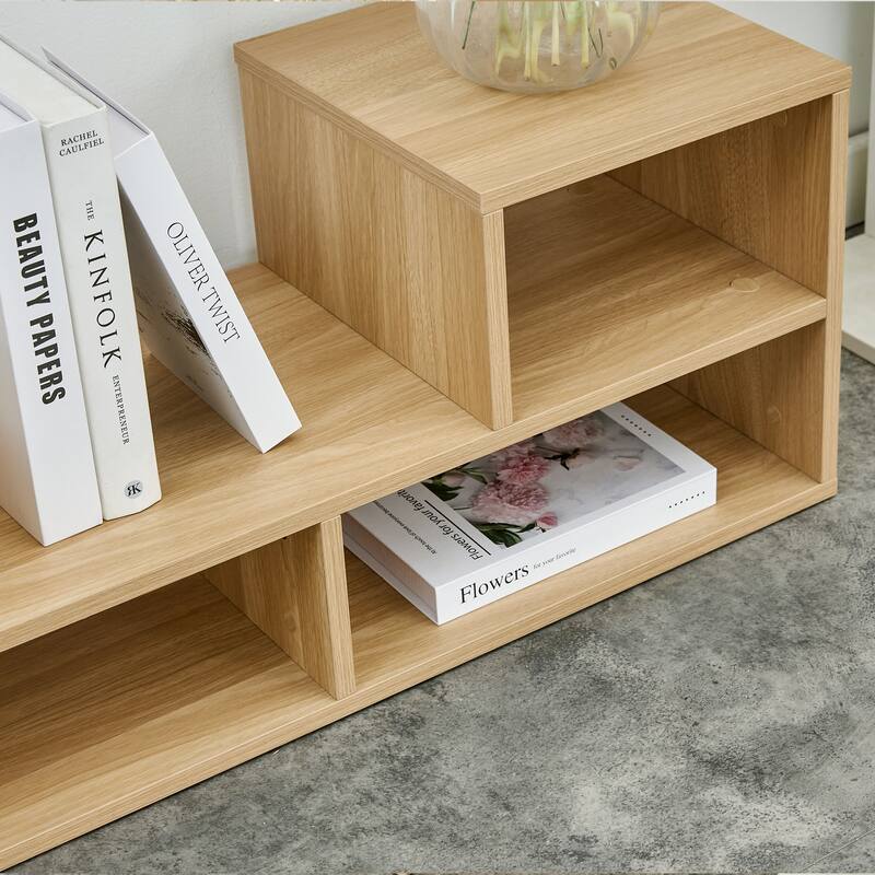 47.2" L-Shaped Modular TV Stand with Adjustable Shelves