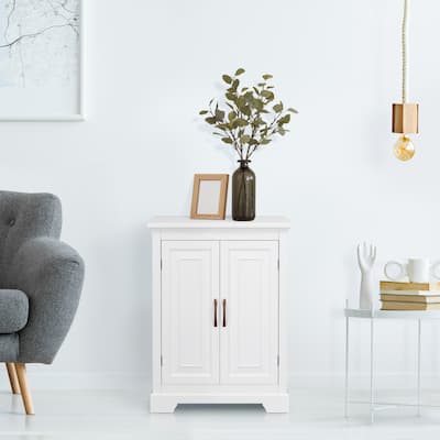 Teamson Home St. James Wooden Floor Accent Cabinet with 3 Shelves