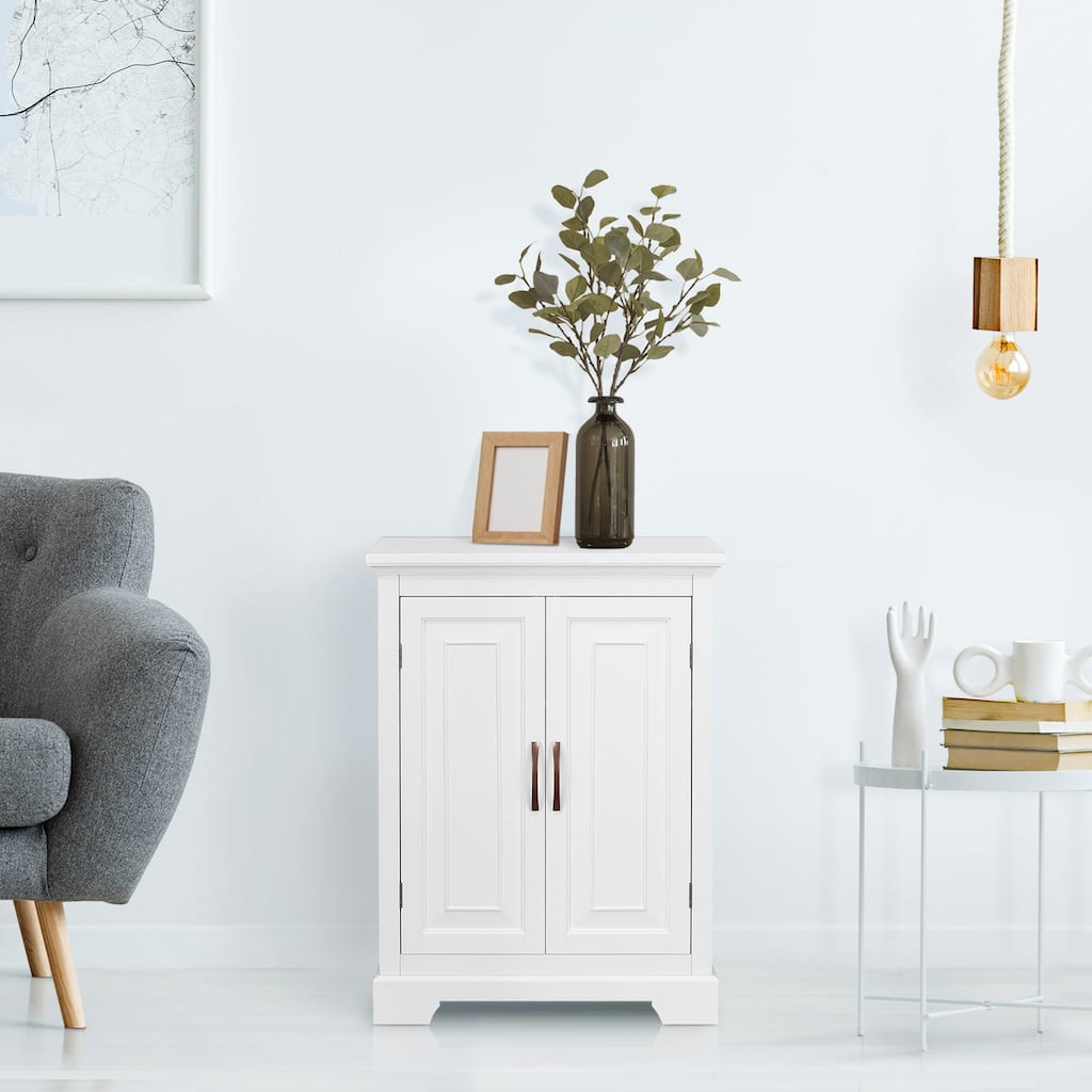Teamson Home St. James Wooden Floor Accent Cabinet with 3 Shelves