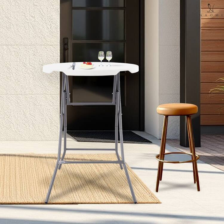 Portable Folding Rectangle Table – Collapsible Resin Foldable Table – Multipurpose Fold-Up Plastic Table