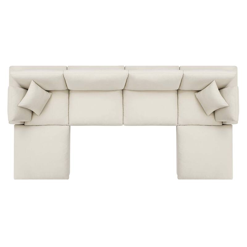 Commix 6-Piece Down Filled Overstuffed Sectional Sofa