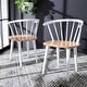 preview thumbnail 4 of 4, SAFAVIEH Country Classic Blanchard Dining Chairs (Set of 2) - 21.3" W x 20.5" L x 29.9" H