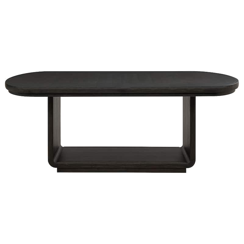 Leandro 78-inch Extension Dining Room Table Burnished Black