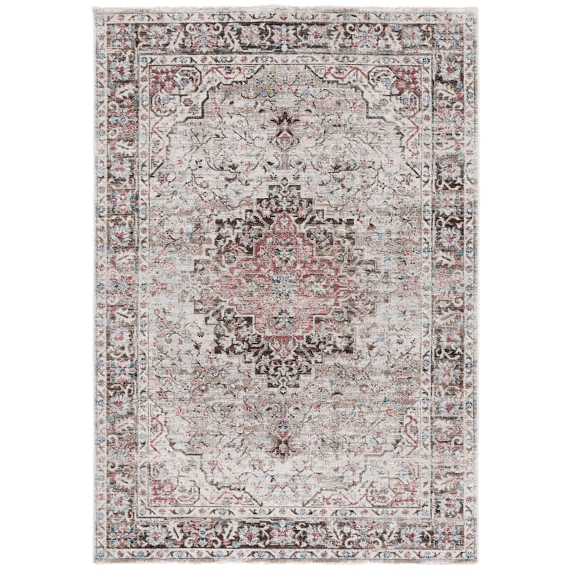 SAFAVIEH Antique Michala Solvejg Traditional Rug - 4' x 5'7" - Beige/Brown