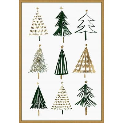 Evergreens I (Tree) by Isabelle Z Framed Canvas Art