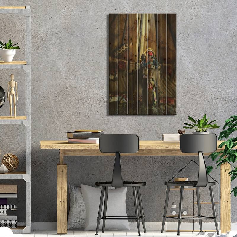 His Eminence Print On Wood by David Edward Kucera - Multi-Color