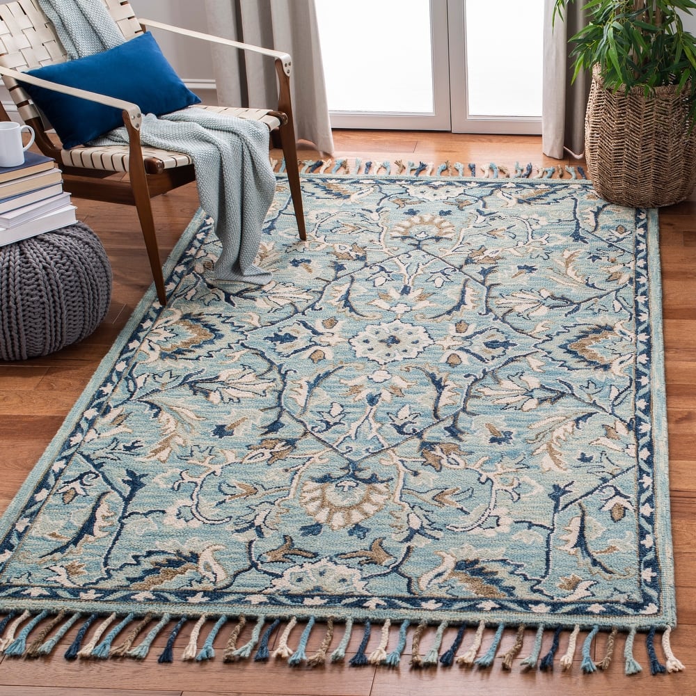 SAFAVIEH Handmade Blossom Souheila Modern Floral Wool Rug